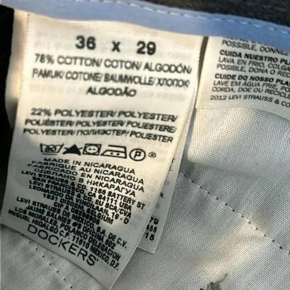 Dockers Straight Fit Gray Men’s Pants - Picture 9 of 9